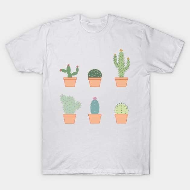 Cute Cactus T-Shirt by sbyrd95